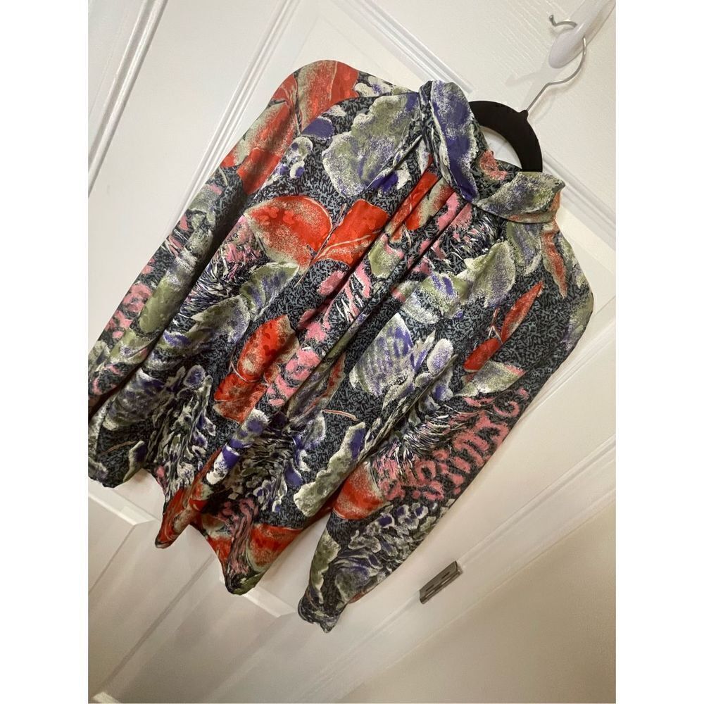 Tess women’s size 12 blouse multicolor long sleeve